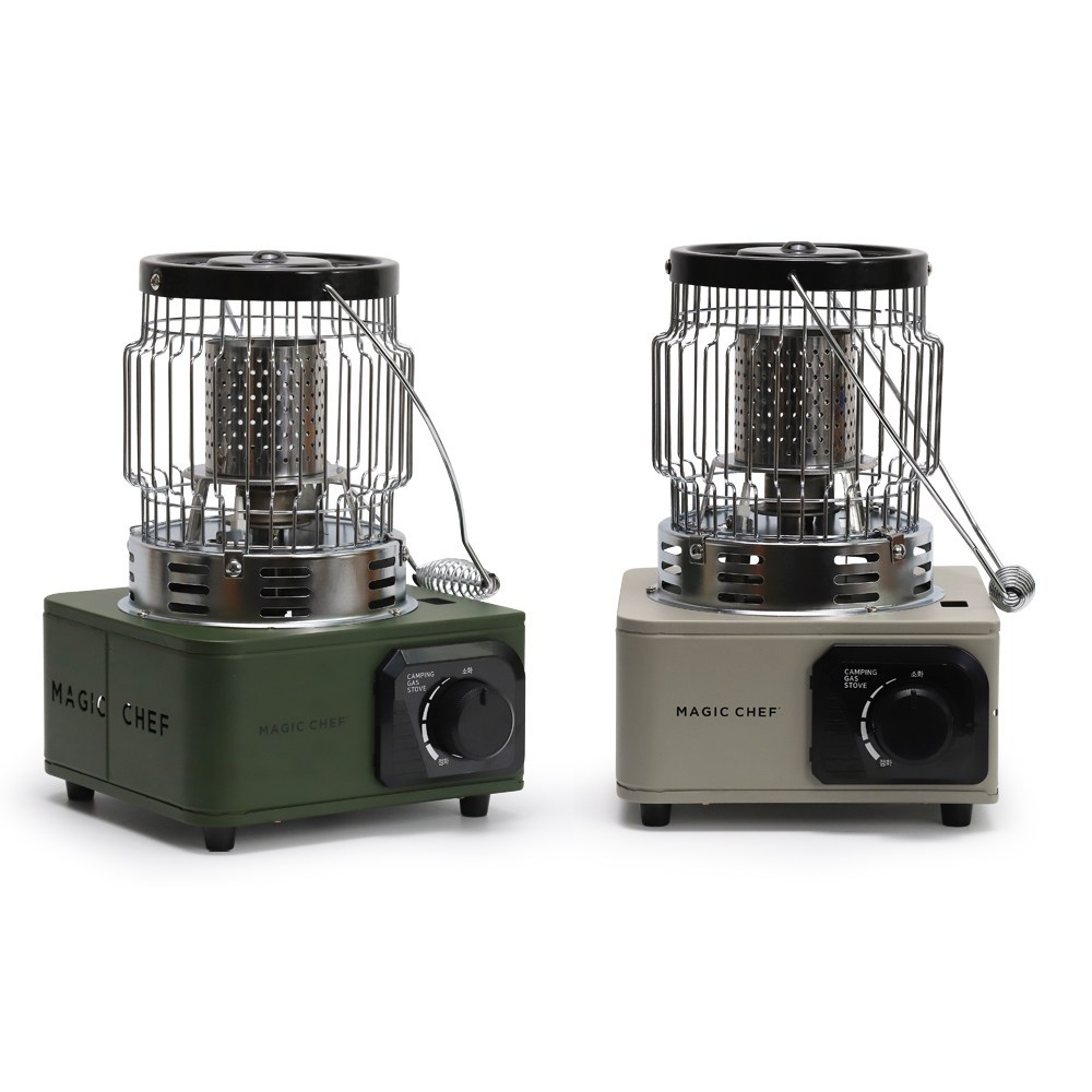 매직쉐프 가스난로: 웜그레이 컬러로 따뜻함과 안전을 휴대하다