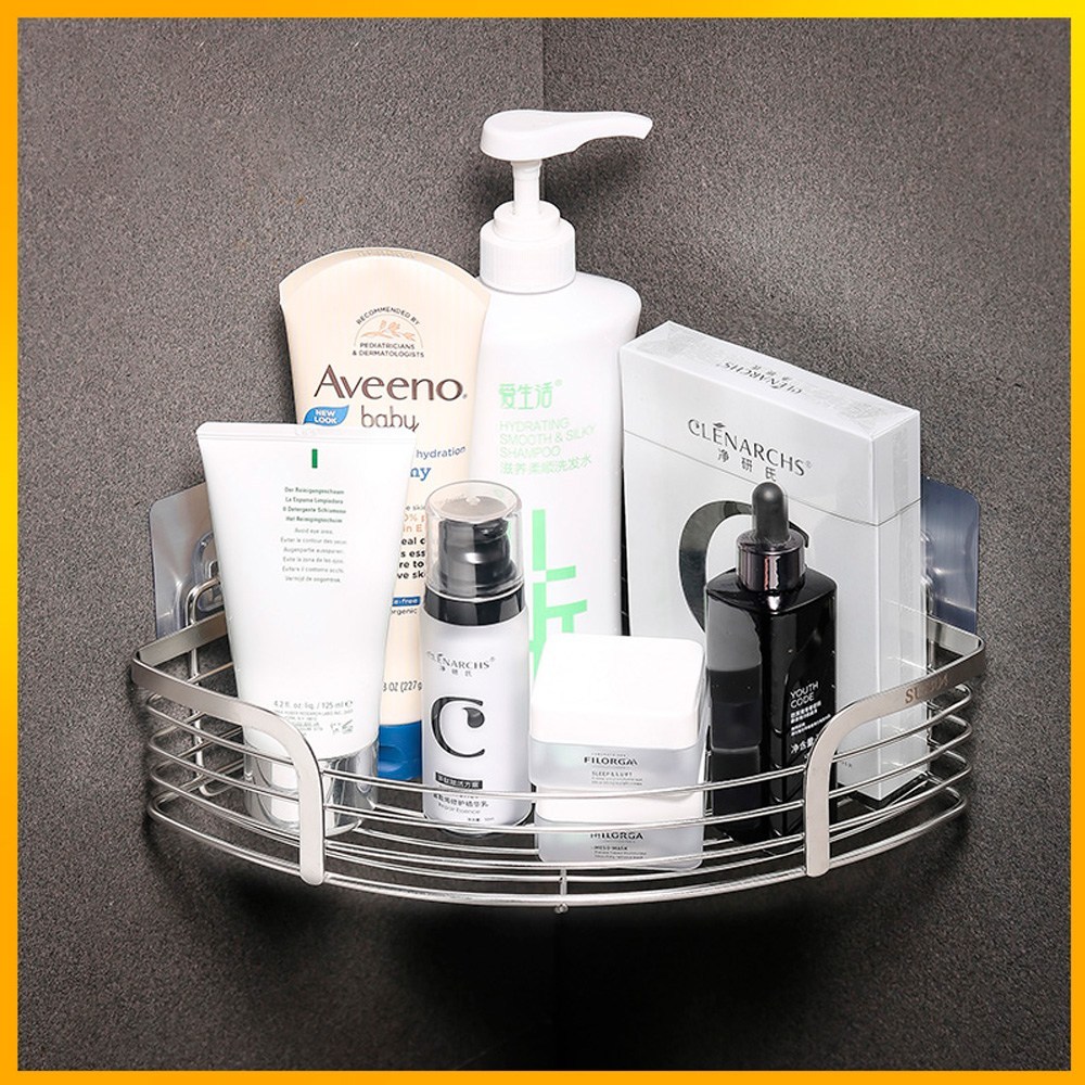 욕실 공간 극대화하는 스마일공감 무타공 욕실 코너 선반