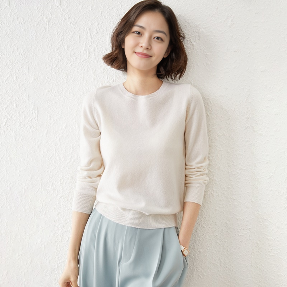 부드러운 촉감, 세련된 디자인, 가을 스타일을 완성하는 데이즈몰 여성 니트 티셔츠