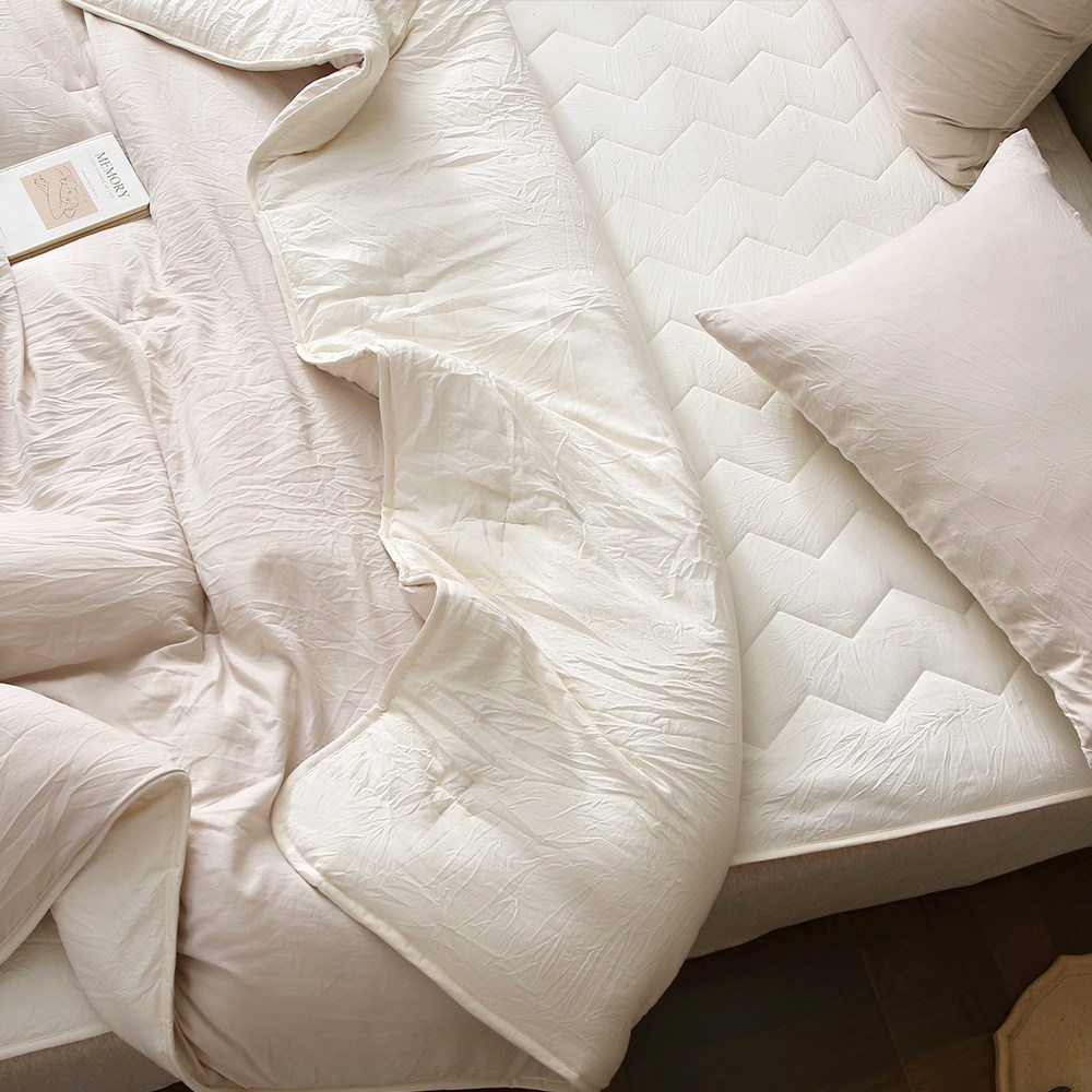 포근함과 실용성을 모두 갖춘 온더플 사계절 워싱 차렵이불 세트