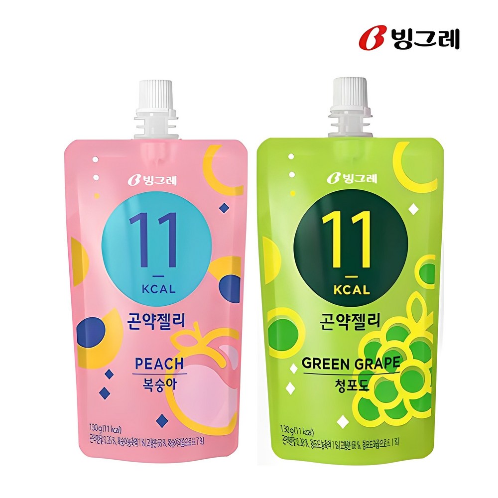 상큼한 맛의 빙그레 곤약젤리로 건강과 맛을 동시에!