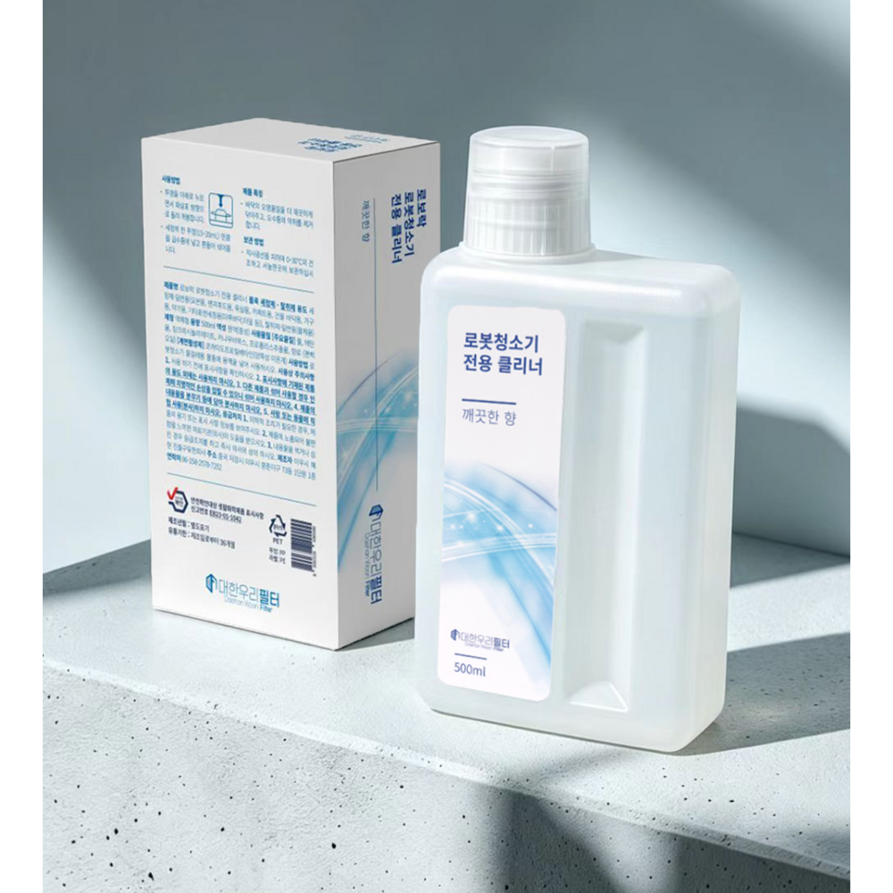대한우리필터 삼성 LG 로봇청소기 전용 호환 클리너 관리제 깨끗한향, 2개, 500ML