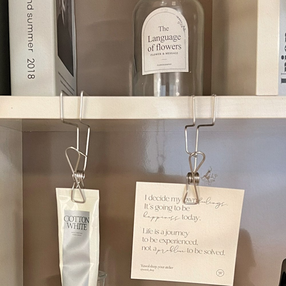 선반 꽂이 스텐 집게 하나로 주방 정리 끝판왕 등극!