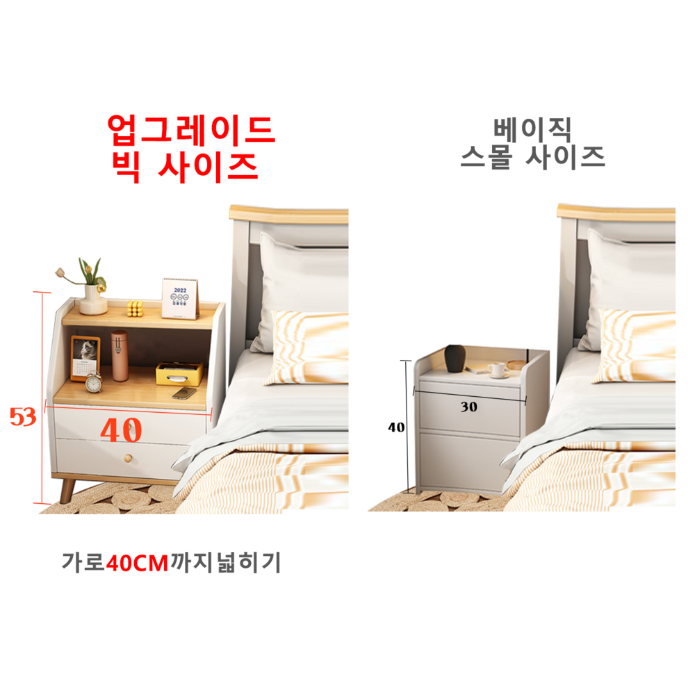 당신의 공간에 아늑함을 더하는 Kurua 침대 협탁