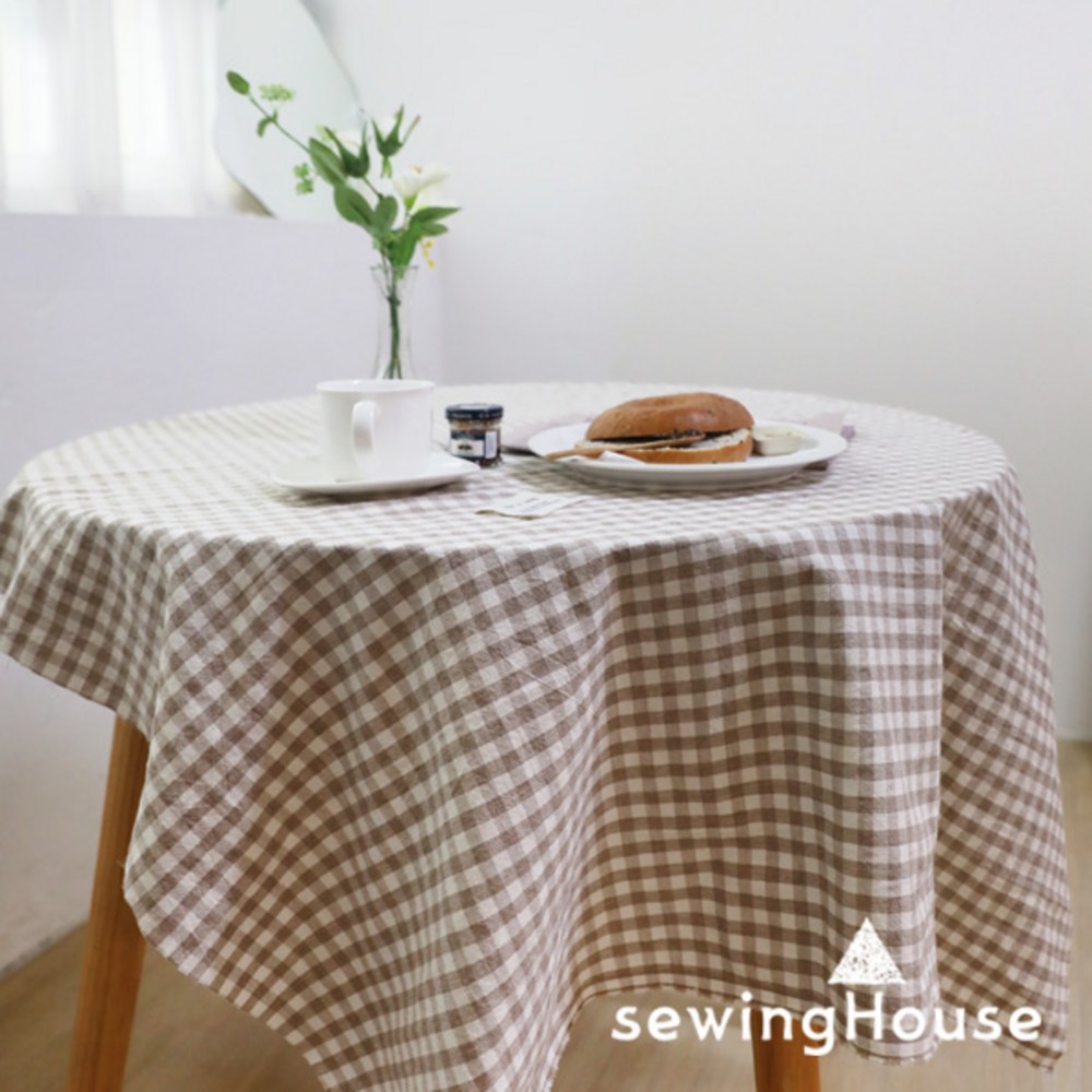 빈티지한 매력을 위한 필수품: 면 선염 멜란지 워싱 체크, 스트라이프, 무지 원단