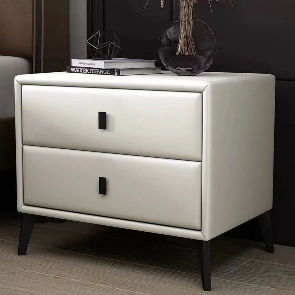 심플풍 조립 불필요 원목 협탁 수납장