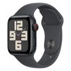 Apple 정품 2024 애플워치 SE 2세대 알루미늄 케이스, 미드나이트 미드나이트 스포츠 밴드 S/M, 40mm, Cellular, 미드나이트 / 미드나이트 스포츠 밴드, S/M