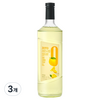 네이쳐티 zero 레몬 시럽, 3개, 1L
