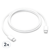 Apple 60W USB-C 충전 케이블, 1m, 화이트, 2개