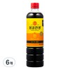 몽고간장 진, 900ml, 6개