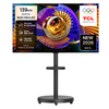 TCL 4K UHD Mini LED SQD Google TV + 대형 무빙 스탠드 블랙 세트, 55C7L(TV), MSD58B(스탠드), 방문설치, 이동형 스탠드, 139cm(55인치)