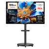 TCL 4K UHD QLED TV + 대형 무빙 스탠드 블랙 세트, 75P7L(TV), MSD58B(스탠드), 방문설치, 이동형 스탠드, 189cm(75인치)