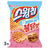 오리온 스윙칩 까르보불닭맛, 55g, 3개