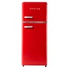 쿠잉전자 레트로 115L 2도어 냉장고 방문설치, REF-D121R