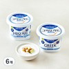매일바이오 그릭요거트 무가당 플레인, 400g, 6개