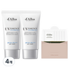 달바 워터풀 에센스 선크림 SPF50+ PA++++ 50ml x 2p + 밸런싱 젤 클렌저 3ml x 5p 세트, 4개
