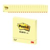 쓰리엠 포스트잇 슈퍼스티키 노트 654 76 x 76 mm, 노랑, 100매, 20개입