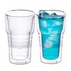 오슬로 더블월 유리컵 400ml, 2개