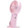 로이체 스탠드 듀얼 모터 휴대용 미니 핸디 선풍기, RHF-30, 핑크
