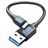 벤션 USB 3.2 A타입-C타입 10Gbps 초고속 케이블, 블랙, 1개, 1m