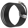 벤션 360도 회전 꺽임형 CAT6A OFC 코어 초고속 기가 랜선, 블랙, 1개, 10m
