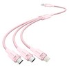 벤션 USB-멀티 3in1 충전케이블, 핑크, 1개, 1.5m