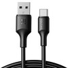볼트미 EDC C타입-A타입 USB 고속충전케이블, 블랙, 1개, 3m
