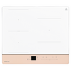 나비엔매직 인덕션 2분할 전기레인지 3구 WHITE + ROSE BEIGE, ERI-3463AF, 빌트인