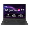 LG전자 2026 그램 프로 AI 17 코어 Ultra5, 옵시디안 블랙, 17Z90U-GS5ZK, 512GB, 16GB, WIN11 Home