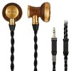 시브가 우드 하우징 단자 고음질 오픈형 유선 이어폰 15.4mm DD 3.5mm, M300, 골드