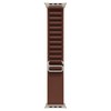 Apple 정품 애플워치 알파인 루프, 버건디 / 내추럴 티타늄, 49mm, Medium, 1개