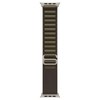 Apple 정품 애플워치 알파인 루프, 다크 올리브 / 내추럴 티타늄, 49mm, Small, 1개