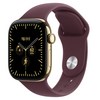 Apple 2026 애플워치 시리즈 12, 래디언트 골드, 42mm, GPS+Cellular, 티타늄, 버건디 스포츠 밴드, M/L