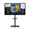 TCL 4K QD Mini LED 초슬림 프리미엄 TV + 대형 무빙 스탠드 매트 블랙 세트, 65A400M(TV), MSD58B(스탠드), 방문설치, 이동형 스탠드, 164cm(65인치)