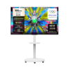 TCL 아이팔콘 4K UHD QLED TV + 대형 무빙 스탠드 매트 화이트 세트, 65U65A Pro(TV), MSD58W(스탠드), 방문설치, 이동형 스탠드, 166cm(65인치)