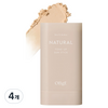 OBge 내추럴 톤업 선스틱 SPF50+ PA++++, 18g, 4개