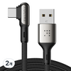 볼트미 A타입-C타입 Stark 90도 USB 고속충전 케이블, 혼합색상, 2개, 1.2m