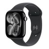 Apple 2025 애플워치 시리즈 11, 제트 블랙, 46mm, GPS, 알루미늄,제트 블랙/블랙 스포츠 밴드, S/M