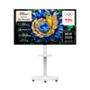 TCL 4K QD Mini LED 초슬림 프리미엄 TV + 대형 무빙 스탠드 매트 화이트 세트, 85A400M(TV), MSD58W(스탠드), 방문설치, 이동형 스탠드, 215cm(85인치)