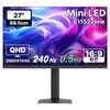 한성컴퓨터 QHD Fast IPS QD Mini LED 240Hz 게이밍 모니터, 68.5cm, TFG27Q24PM1152Z(무결점)