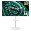 와이드뷰 4K UHD QLED 구글스마트 TV + 이동식 스탠드 화이트 삼탠바이미 세트, 215cm(85인치), EKW851QA(화이트), 이동형 스탠드, 방문설치