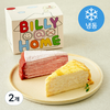 빌리엔젤 밀크&딸기 크레이프 조각케이크(냉동), 110g, 2개