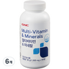 GNC 멀티비타민 앤 미네랄 90g, 60정, 6개