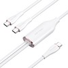 벤션 100W PD C타입-멀티 C타입 고속충전 케이블, 1.5m, 화이트, 1개