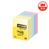 포스트잇 노트 알뜰팩 51 x 38 mm 653-5A, 노랑+애플민트+크림블루+러블리핑크, 500매, 5개