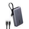 UGREEN 유그린 20000mAh 145W 보조배터리 C타입 케이블 일체형 노트북용 보조배터리 72Wh 초고속 충전 CCC인증 출장 필수템 맥북 프로/아이패드/아이폰/삼성 S25, Grey, PB551