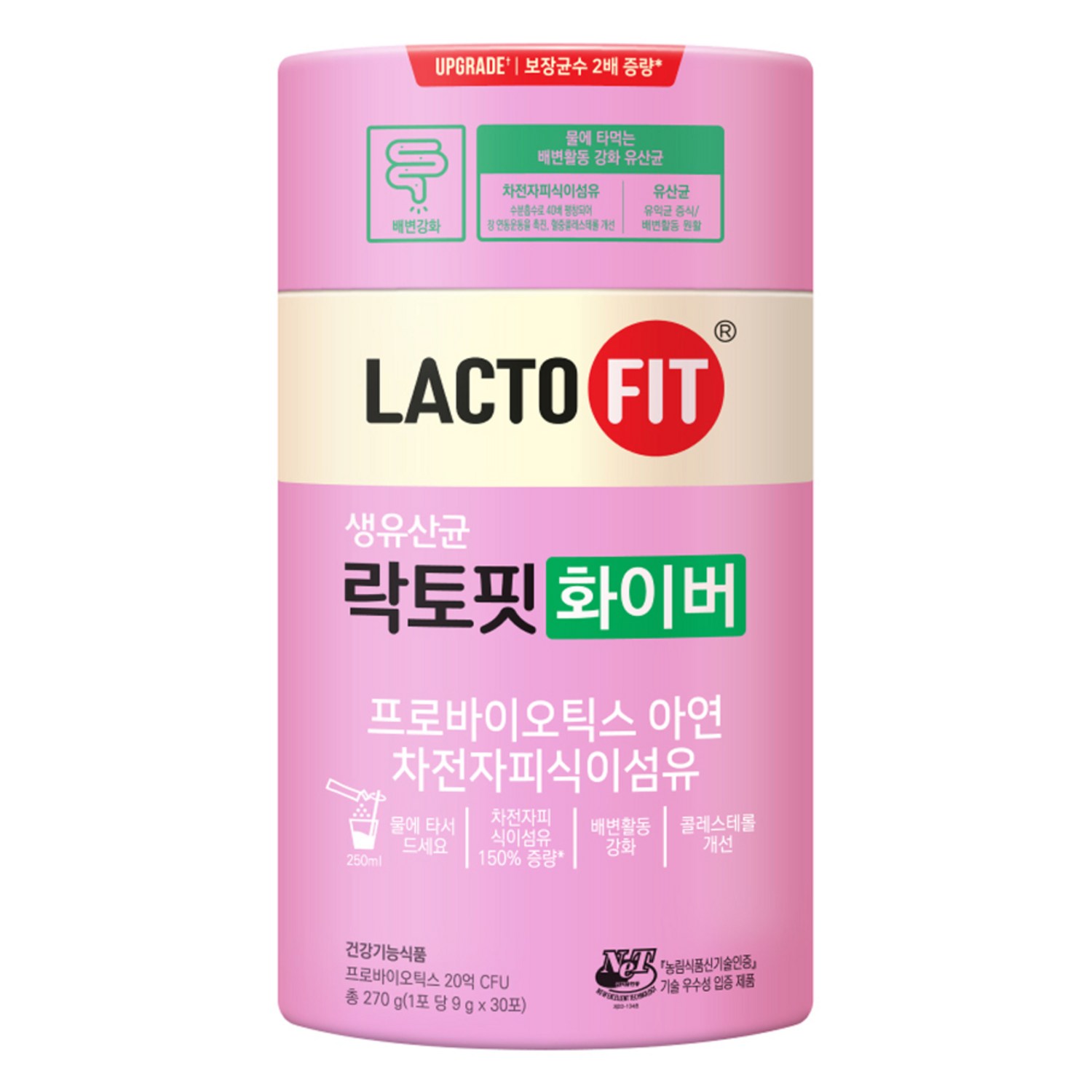 종근당건강 락토핏 생유산균 화이버, 180g, 1개