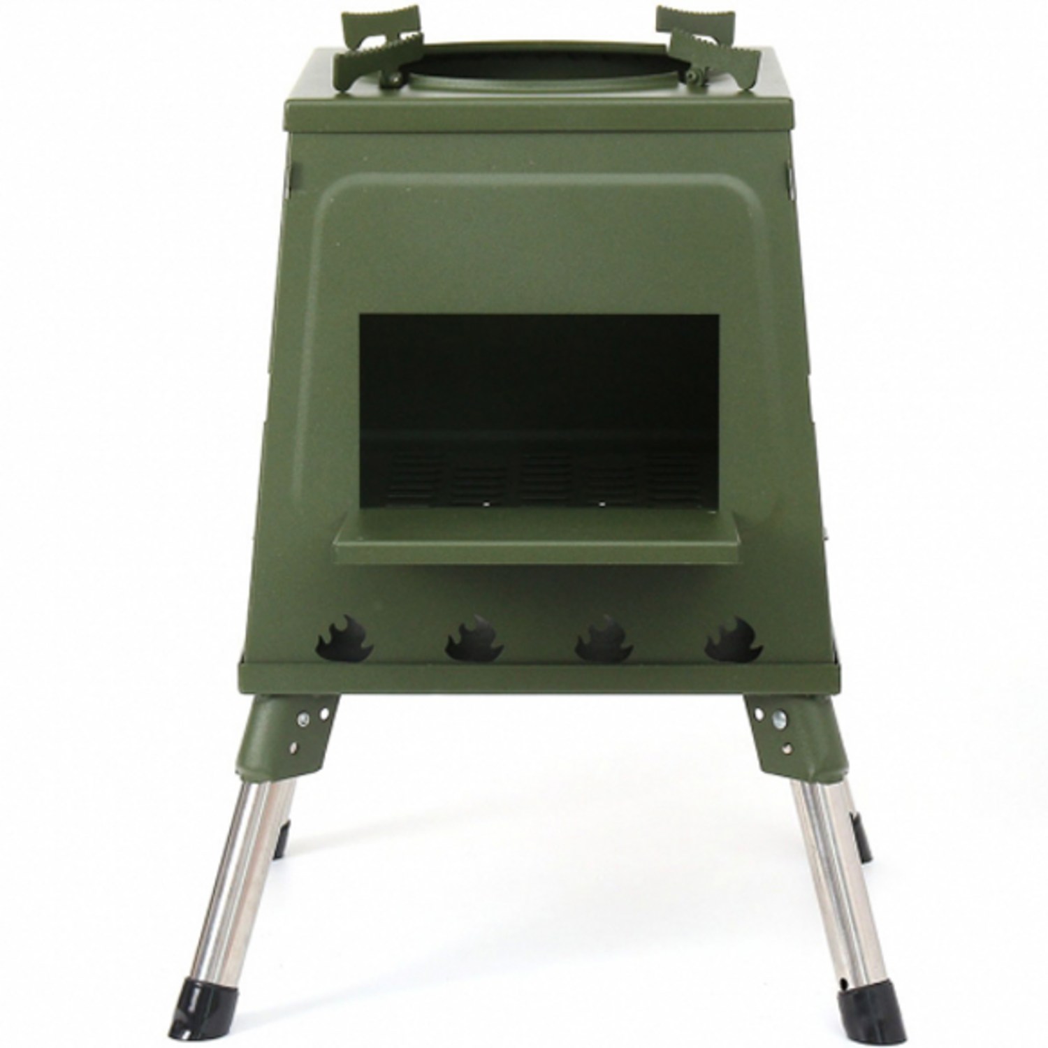 낭만적인 겨울 캠핑, 해피캠핑 접이식 화목난로로 완성하세요.