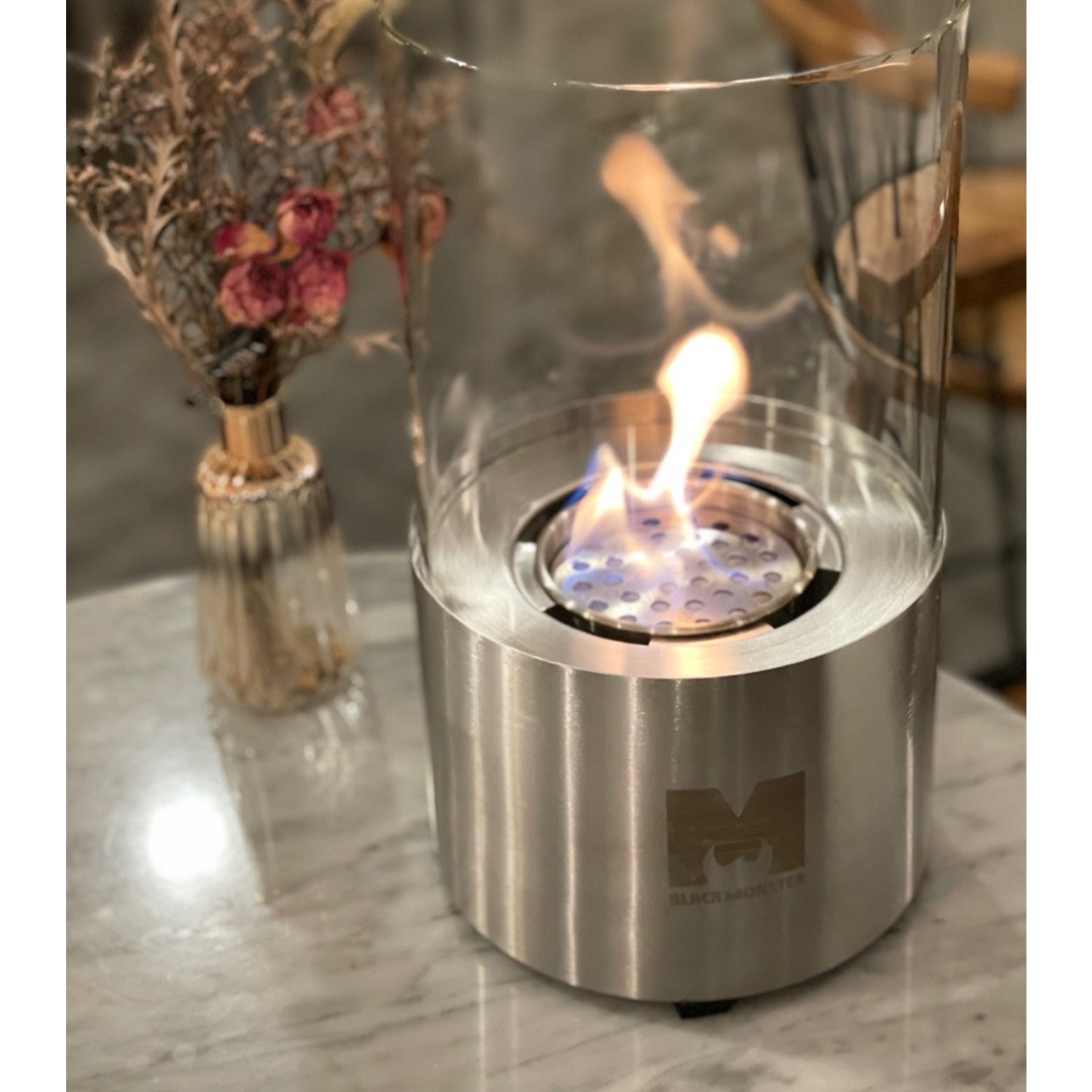 블랙몬스터 원형 에탄올 난로: 따스함과 감성을 담은 공간의 예술