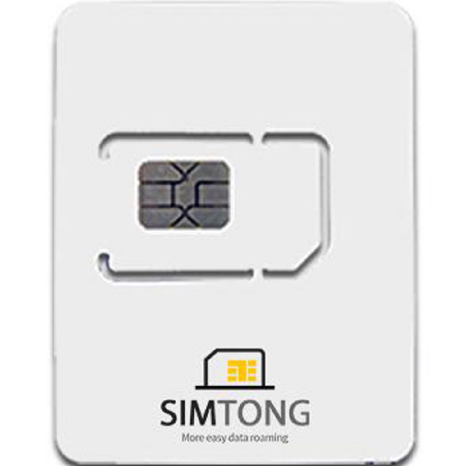 SIMTONG 동남아 포함 4개국 공용 유심칩, 4일, 매일 2GB 소진후 저속무제한, 1개